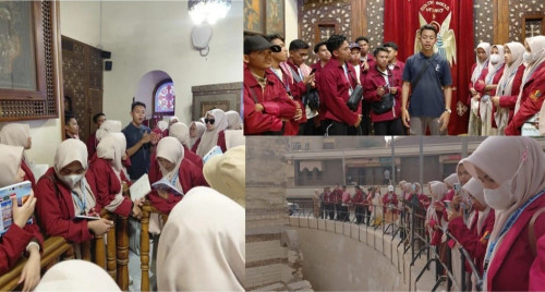 Santri PMI Dea Malela Teladani Toleransi dan Perdamaian di Majma Al-Adyan, Kairo Lama