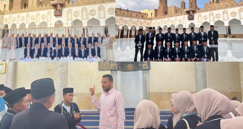 Menapaki Jejak Peradaban Islam: Santri PMI Dea Malela Kunjungi Masjid Al-Azhar, Kairo