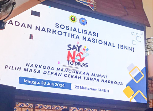 Sosialisasi Badan Narkotika Nasional (BNN) Kabupaten Sumbawa di PMI Dea Malela