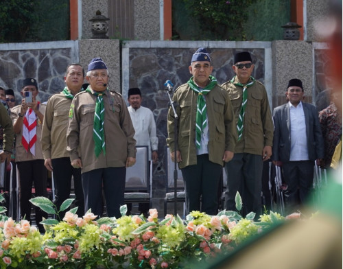 Sambut Kedatangan Ketua MPR RI, PMI Dea Malela Laksanakan Apel Pandu Hizbul Wathan